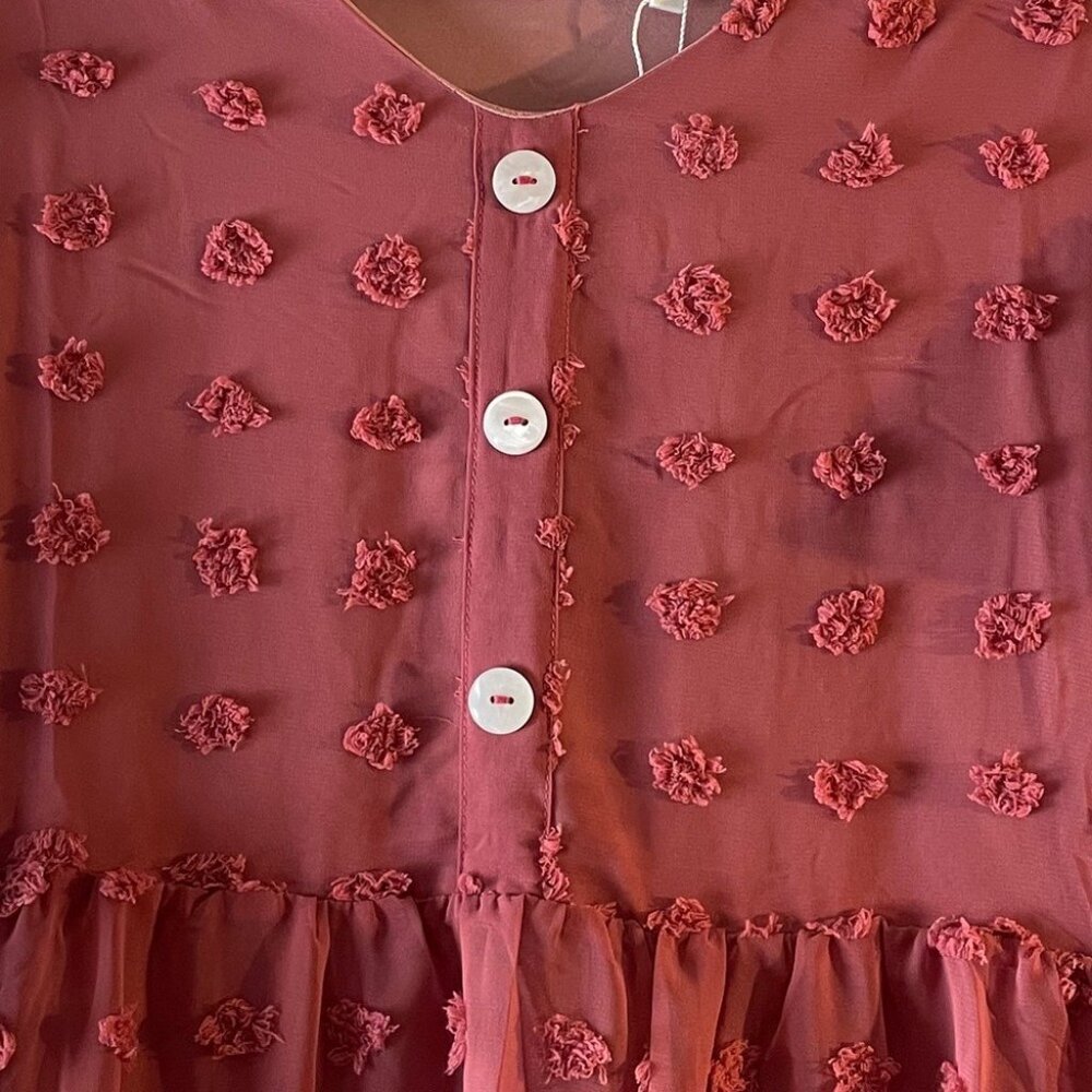 Alredine womens pink short sleeve dress NWT Small - Picture 5 of 5